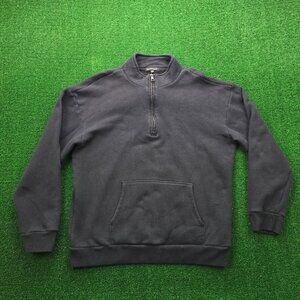 Beyond Yoga Sweater Womens Large Black 1/4 Zip Pullover‎ Fleece Gym Workout